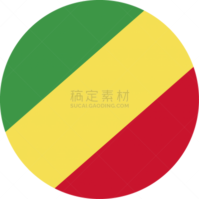 刚果共和国,国内著名景点,塔拉瓦岛,背景分离,乡村风格,绘画插图,扁平化设计,黄色,红色,非洲