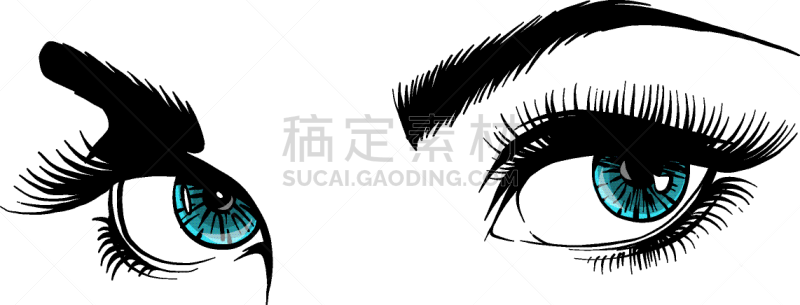女人,自然美,动物眼睛,穿入,肖像,化妆用品,眼球,莱什,做,剪影