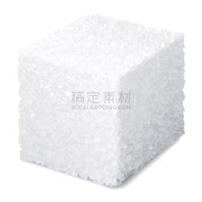 三维图形,白色背景,方糖,矢量,分离着色,一个物体,食品,简单,成分,甜食