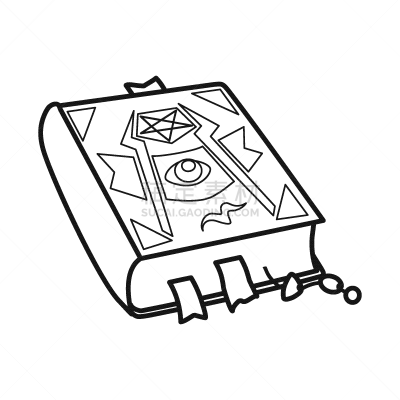 isolated object book and manuscript logo