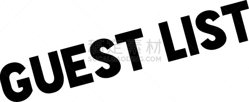 宾客名单,橡皮章,分离着色,传媒,白色,红色,事件,流行音乐会,抵押文件
