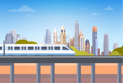 摩天大楼,都市风景,在上面,地铁,城市,商务,概念,房屋,太空,度假
