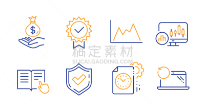 图表,K线,计算机图标,轮廓,书,商务,烛台,检验栏,布置