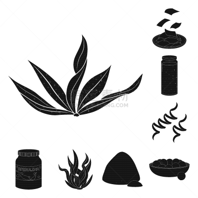 草,分离着色,自然,计算机图标,一个物体,素食,健康保健,螺线,清新,营养品