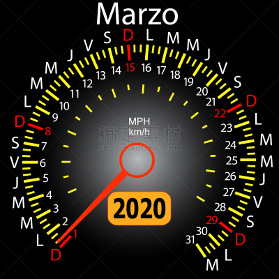 2020,汽车,速度计,日历,周末活动,商务,进出港显示牌,月,弯曲