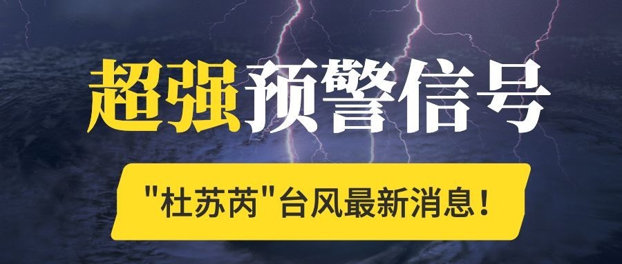 台风预警信号公众号首图预览效果