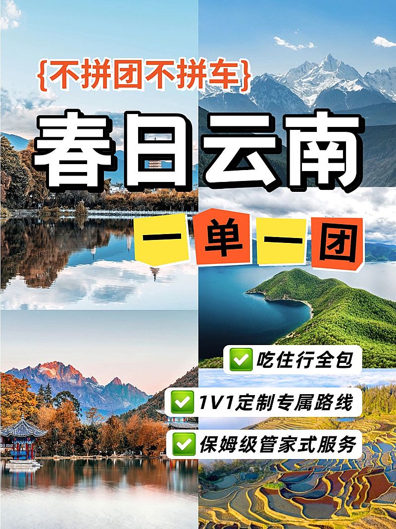 旅游攻略拼图宫格花字小红书封面