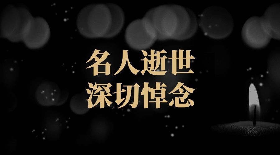 名人逝世悼念哀悼缅怀横版banner预览效果