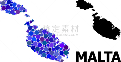 圆形,斑点,蓝色,马耳他,镶嵌图案,球体,一个物体,几何形状,顺化
