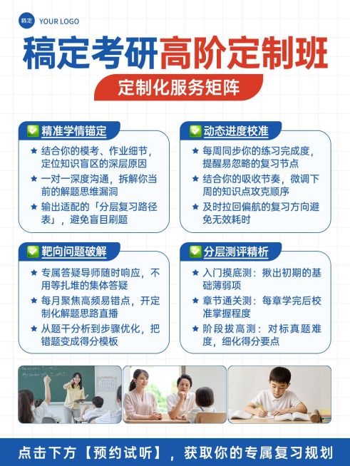 教育培训学历教育考研课程介绍拼图小红书配图预览效果