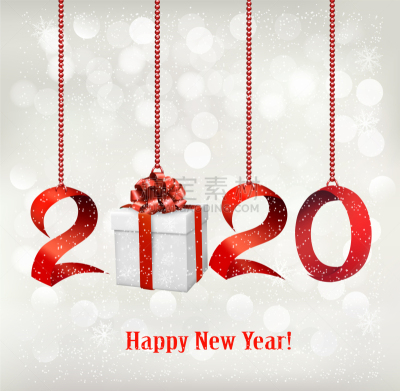 2020,红色,包装纸,新年,背景,事件,一月,模板,节日,问候