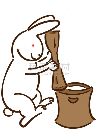 年糕,幸福,兔子,可爱的,九月,十月,背景分离,中秋节,秋天,垂直画幅