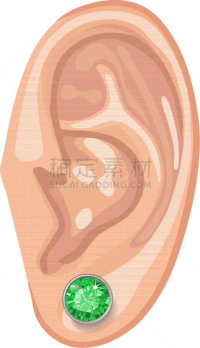 耳饰,人的耳朵,卷着的,部分,边框,女人,帕拉伊巴,耳垂,祖母绿,试听