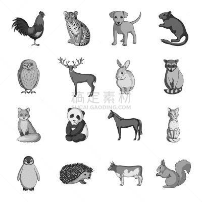 猫,猫头鹰,鹿,公鸡,母牛,虎,狗,动物,鸟类,品牌名称