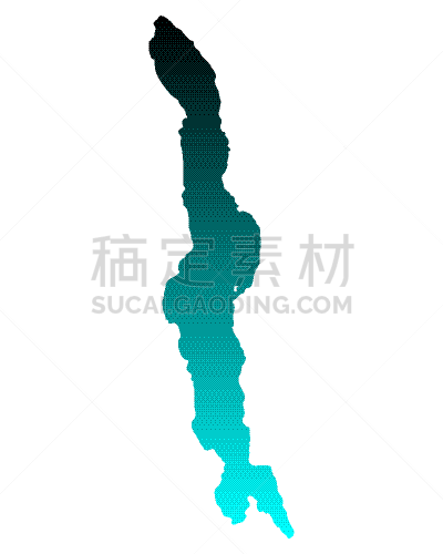 马拉维湖,分离着色,矢量,湖,绿色,马拉维,图像
