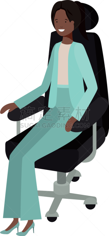 女商人,头像,办公椅,车轮,扶手椅,椅子,女人,设备用品,装饰物,坐