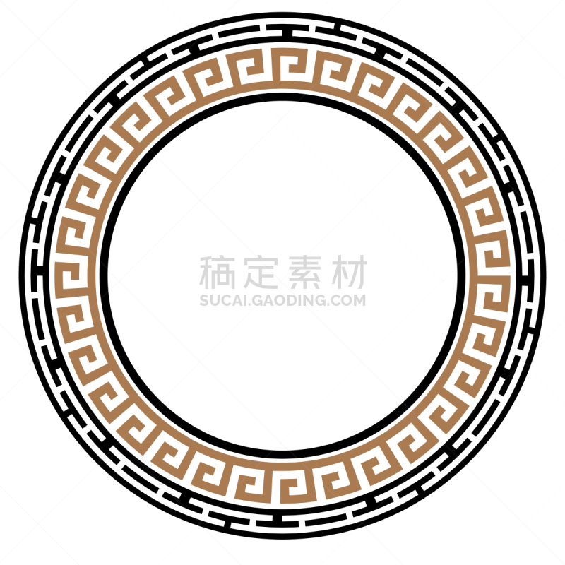 希腊,埃及,圆形,边框,按键,迷宫游戏,传统,华丽的,螺线