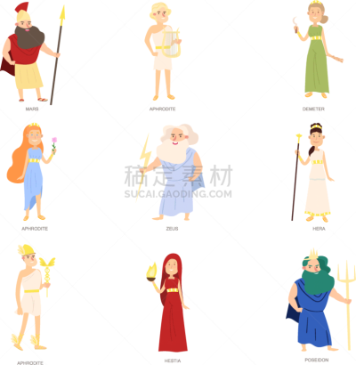神,个性,过去,色彩鲜艳,华丽的,女人,古董,女神,布置