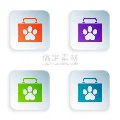 宠物,分离着色,彩色图片,白色,急救包,图标,健康保健,偏好,药,门诊部