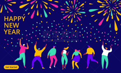 舞蹈,夜晚,人,焰火,新年前夕,商务,事件,暗色,夜总会,模板