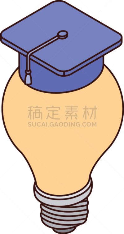 电灯泡,白色背景,学位帽,焦点,灵感,技术,James Watt,灯丝,毕业