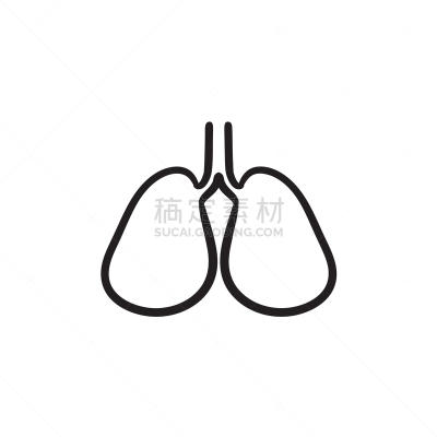 草图,计算机图标,动物肺,分离着色,轮廓,生物学,人,直的,设计