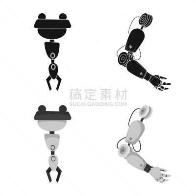 自动的,工厂,标志,分离着色,电子人,计算机,制造机器,太空,收集