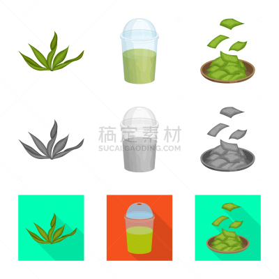 海洋,符号,蛋白质,饮料,素食,清新,食品,营养品,维生素,设计
