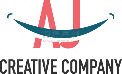 initial letter aj dental logo concept