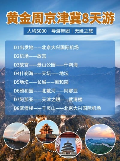 黄金周假期游玩景点推荐小红书配图