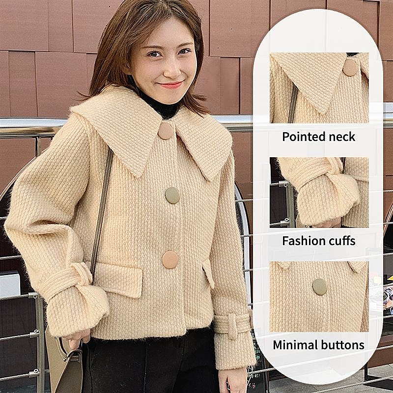 简约秋冬跨境电商服装女装细节展示拼图主图/直通车