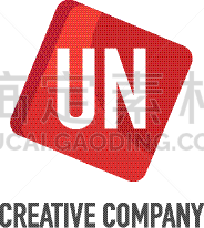 initial letter un logo template design