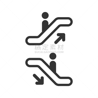 商务,电动扶梯,电梯,计算机图标,紧迫,人,概念,室内,图像,巴黎地铁
