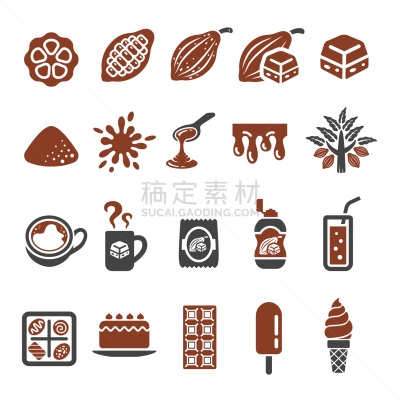 图标,热可可,饮料,热,蛋糕,杯,食品,糖浆,糖果,调味品