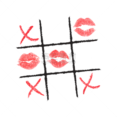 井字游戏,唇膏,眼线笔,数字0,策略,绘制,休闲,爱