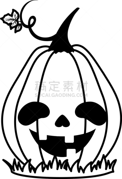 叶子,空心南瓜灯,似人脸,可爱的,蔬菜,华丽的,十月,愉悦,季节,怪异