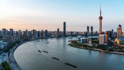 延时摄影上海天际线