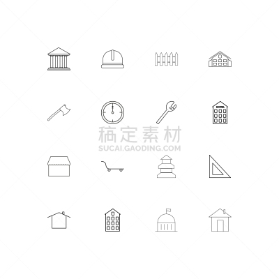 直的,建筑业,建筑体,计算机图标,独轮手推车,房屋,斧,三角板,图像,布置