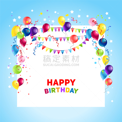 节日,贺卡,气球,生日,分离着色,白昼,50年节,事件,闪亮的,问候