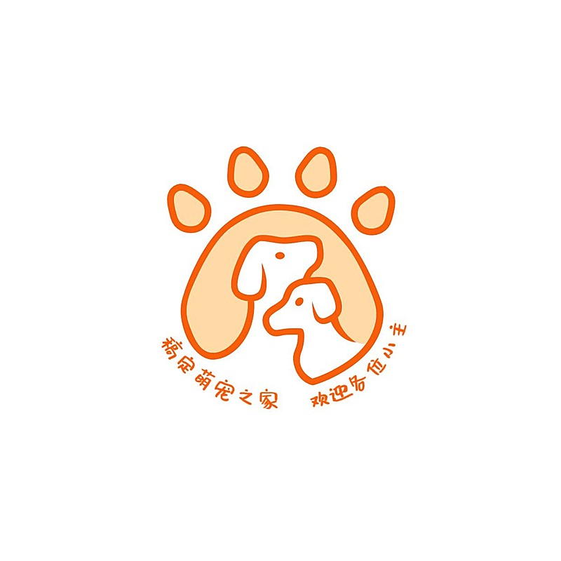 宠物行业线条拟物LOGO