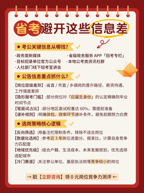 教育培训职业教育公考备考攻略小红书配图预览效果