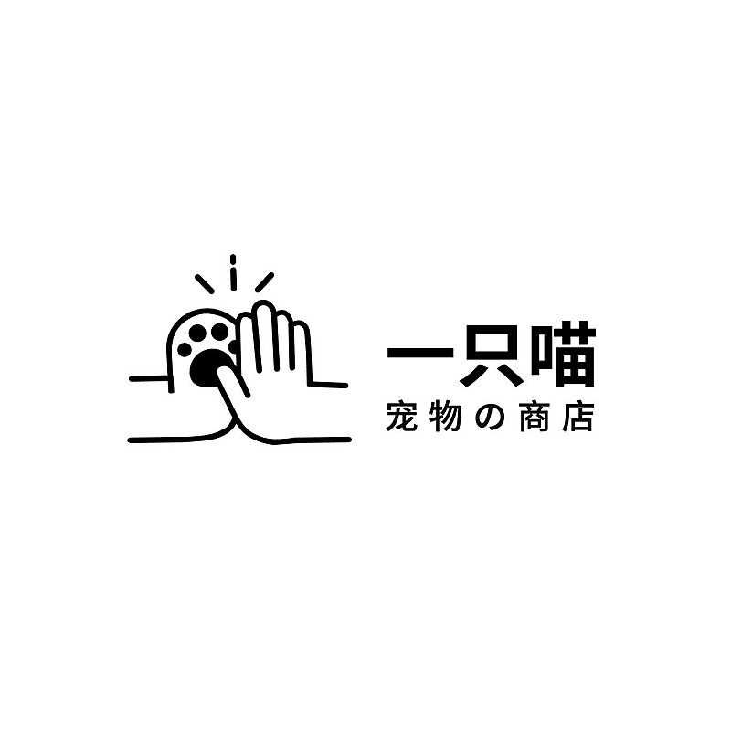 宠物行业线条拟物LOGO