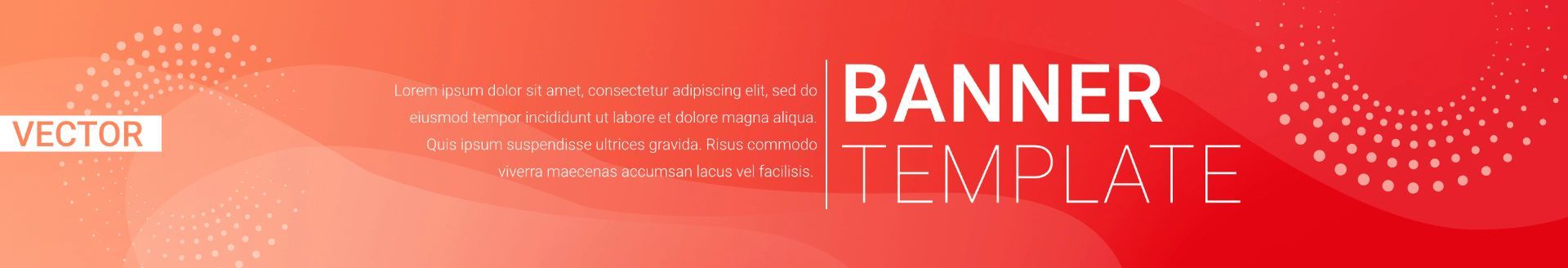 几何渐变红色网站平台广告横幅banner