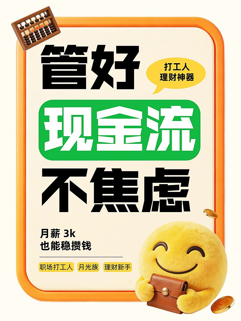 知识付费理财小妙招分享大字小红书封面