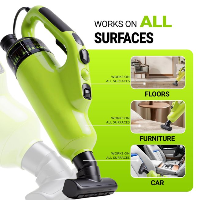 亚马逊商品主图绿色吸尘器数码家电AIGC预览效果