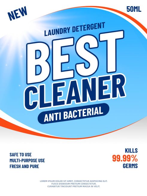 清洁洗护用品洗洁精境外电商促销海报预览效果
