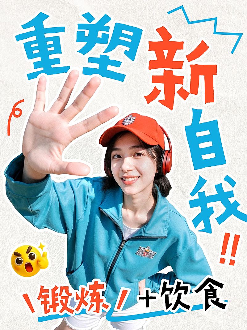 知识付费个人成长生活分享人像小红书封面