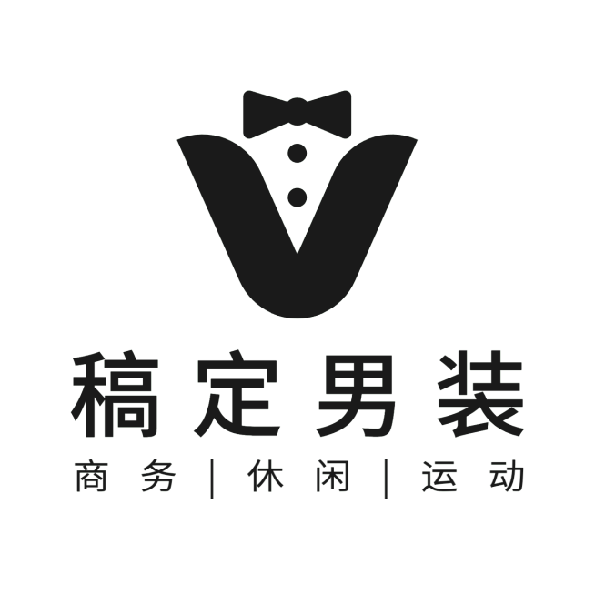 男装服饰线条拟物LOGO预览效果