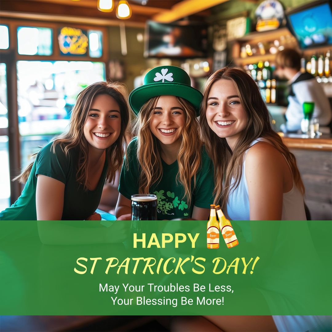 St. Patrick's Day Party Celebration Happy Quotes Instagram Post Image