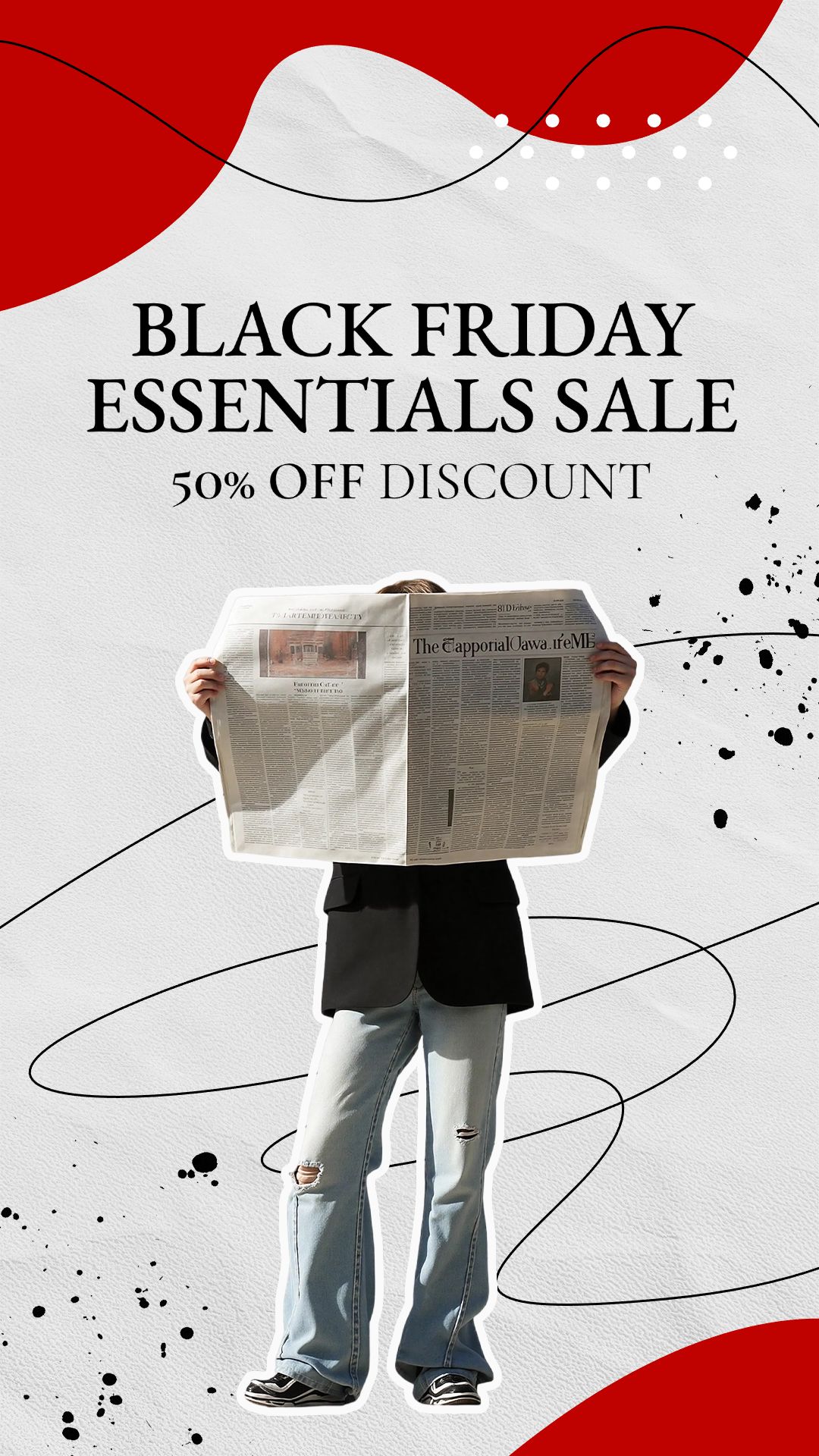 Black Friday Sales Marketing Poster Minimal Fashion Style Instagram Story Image Black Friday Sales Marketing Poster Minimal Fashion Style Instagram Story Image